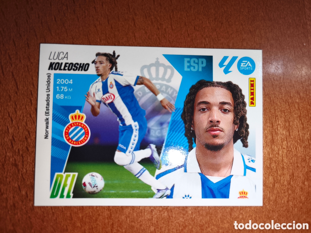 Cromos de f&uacute;tbol: Koleosho coloca n&deg;17 Bis liga este 25/26 Espanyol