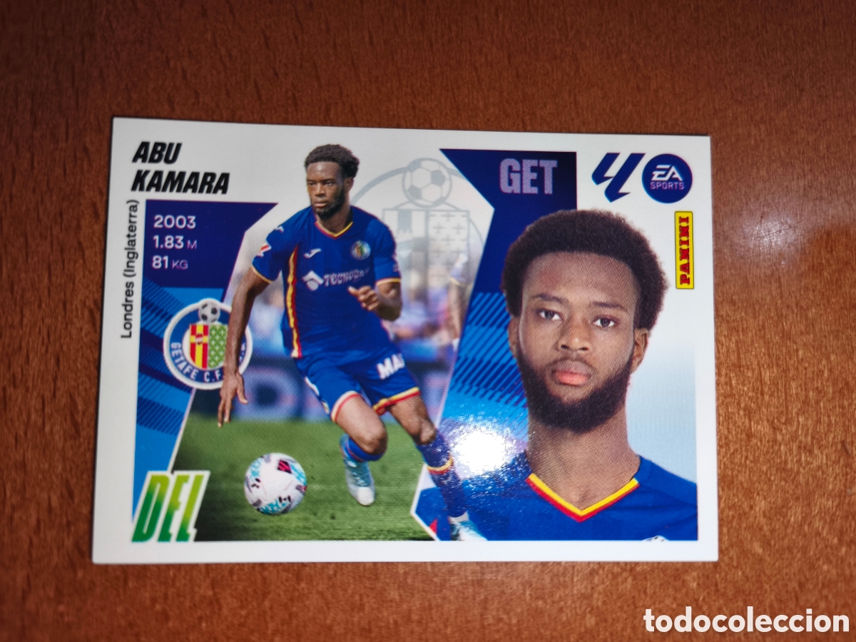 Cromos de f&uacute;tbol: Abu Kamara coloca n&deg;17 Bis liga este 25/26 Getafe