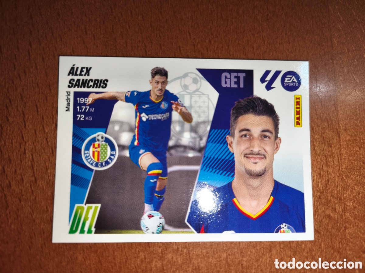 Cromos de f&uacute;tbol: &Aacute;lex Sancris coloca n&deg;20 Bis liga este 25/26 Getafe