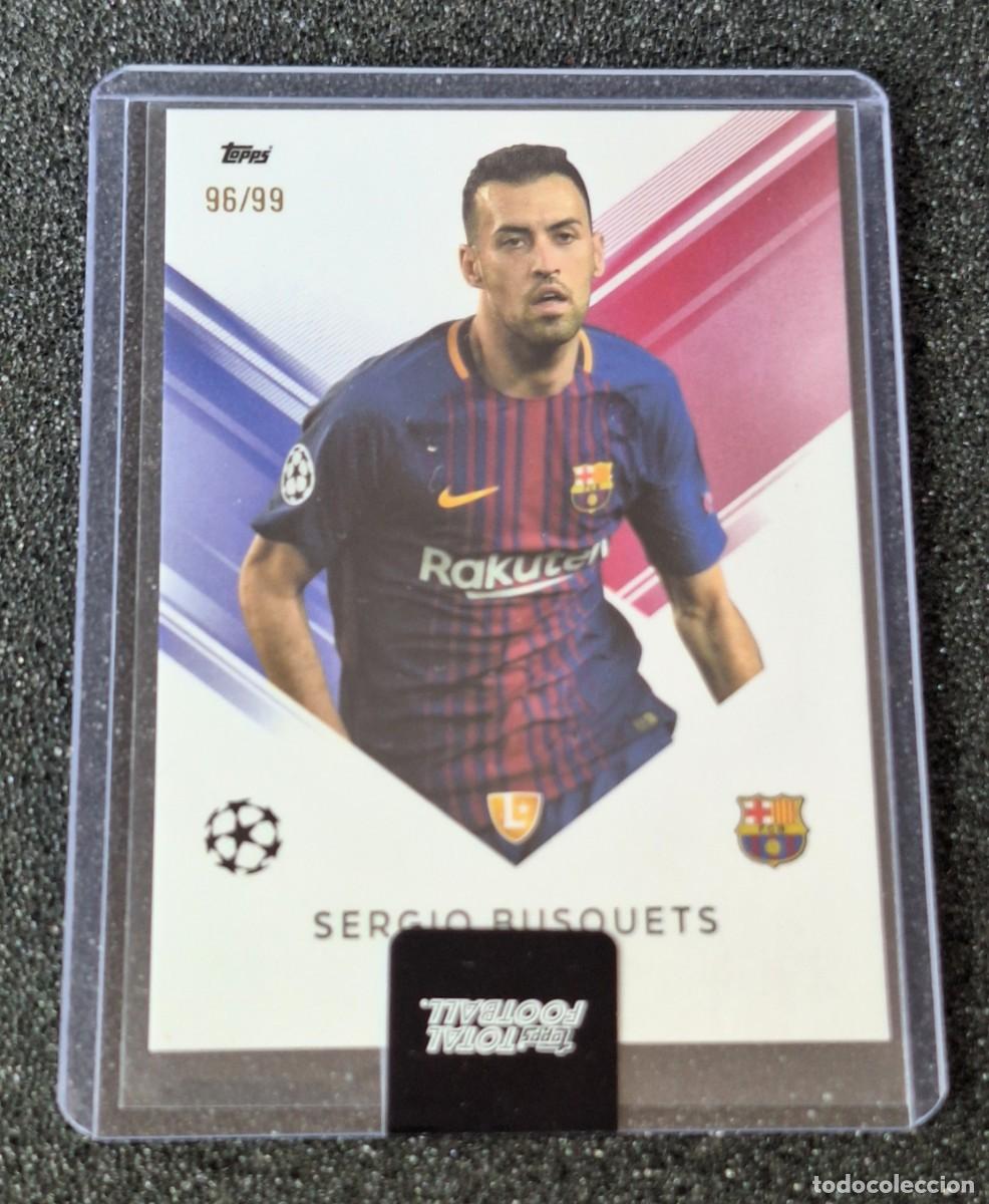 Cromos de f&uacute;tbol: Sergio Busquets Barcelona Topps Total Football 96/99