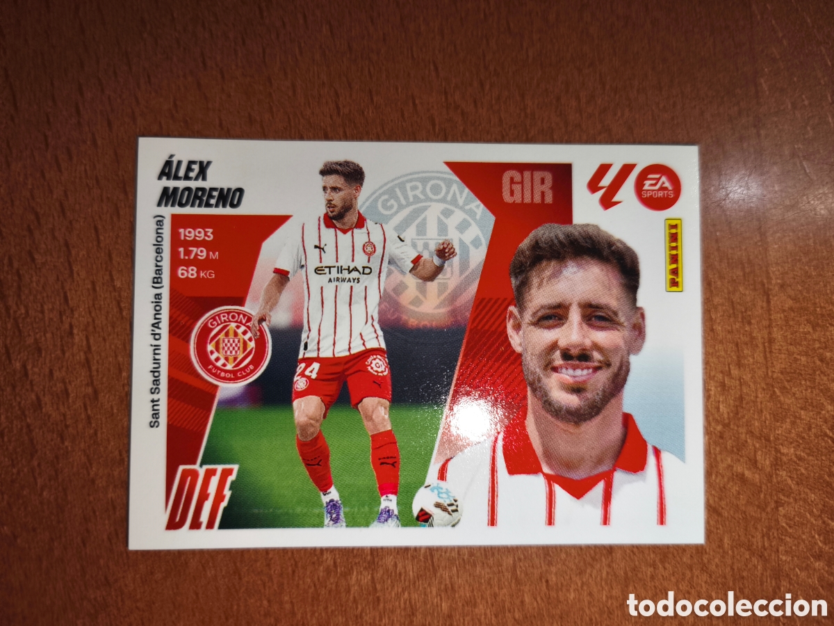 Fu&szlig;ball-Sticker: &Aacute;lex Moreno coloca n&deg;10 Bis liga este 25/26 Girona