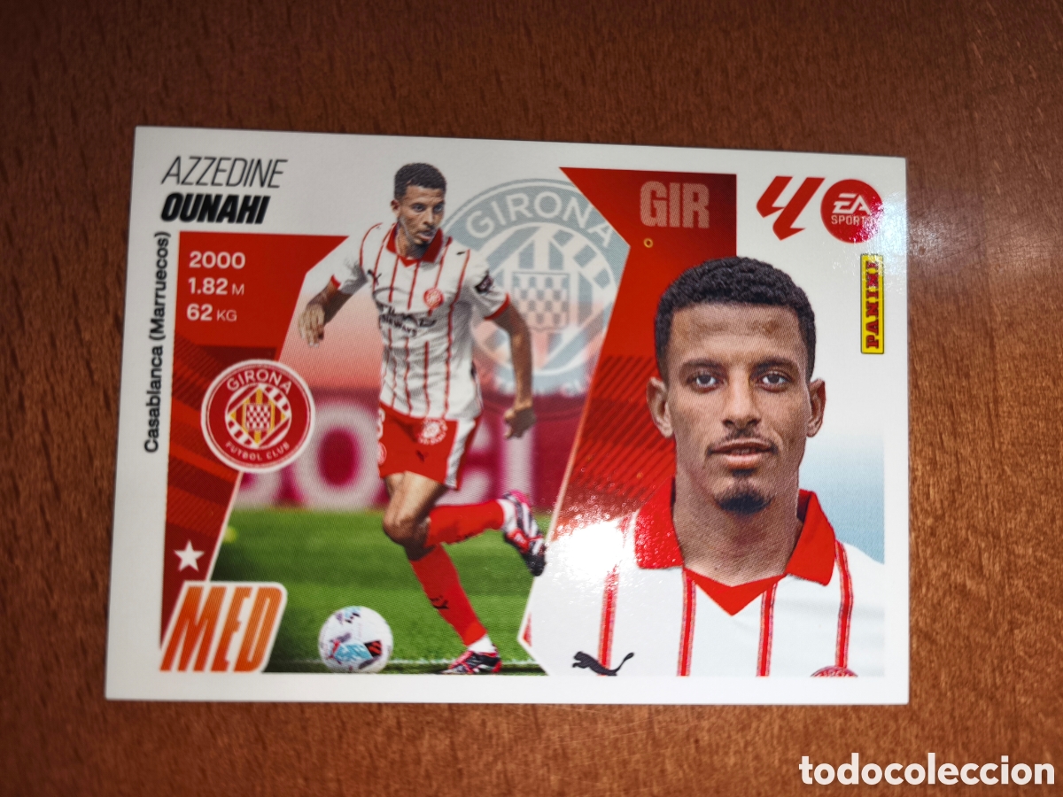 Football Stickers: Ounahi coloca n&deg;14 Bis liga este 25/26 Girona
