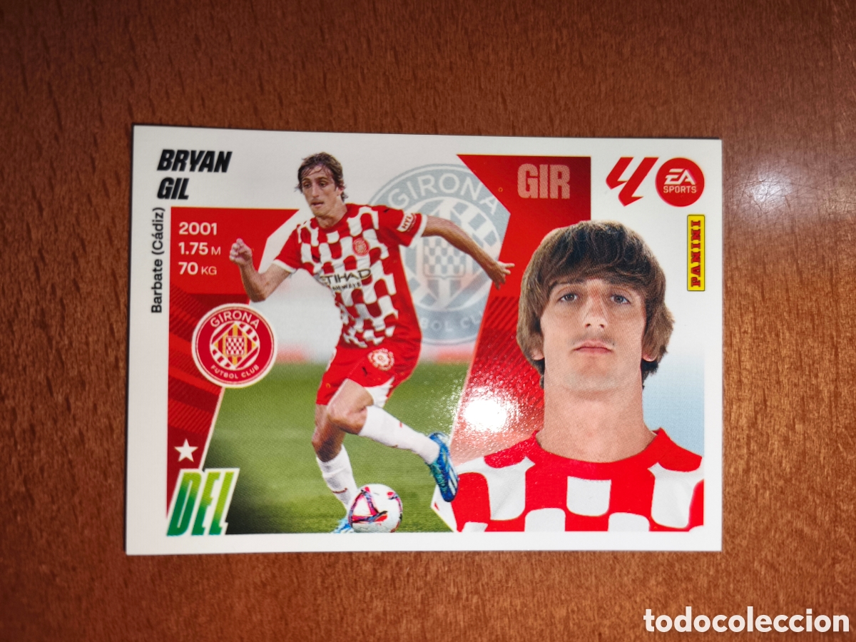 Football Stickers: Bryan Gil coloca n&deg;17 Bis liga este 25/26 Girona