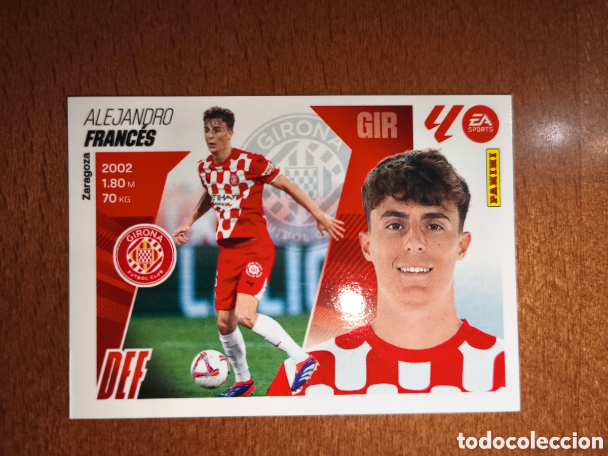 Cromos de f&uacute;tbol: Franc&eacute;s n&deg;6 liga este 25/26 Girona