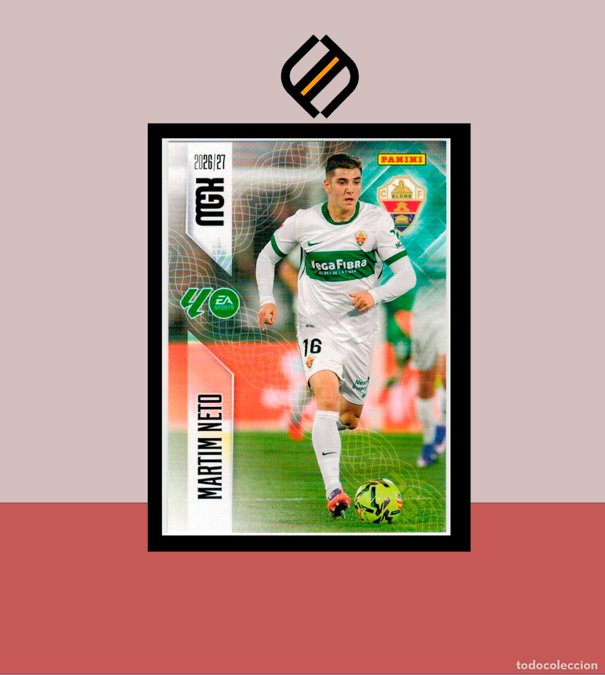 Figurine di Calcio: MEGACRACKS 2026 2027 26 27 PANINI N&ordm; 155 MARTIM NETO ELCHE COLECCI&Oacute;N ALB&Uacute;M MGK