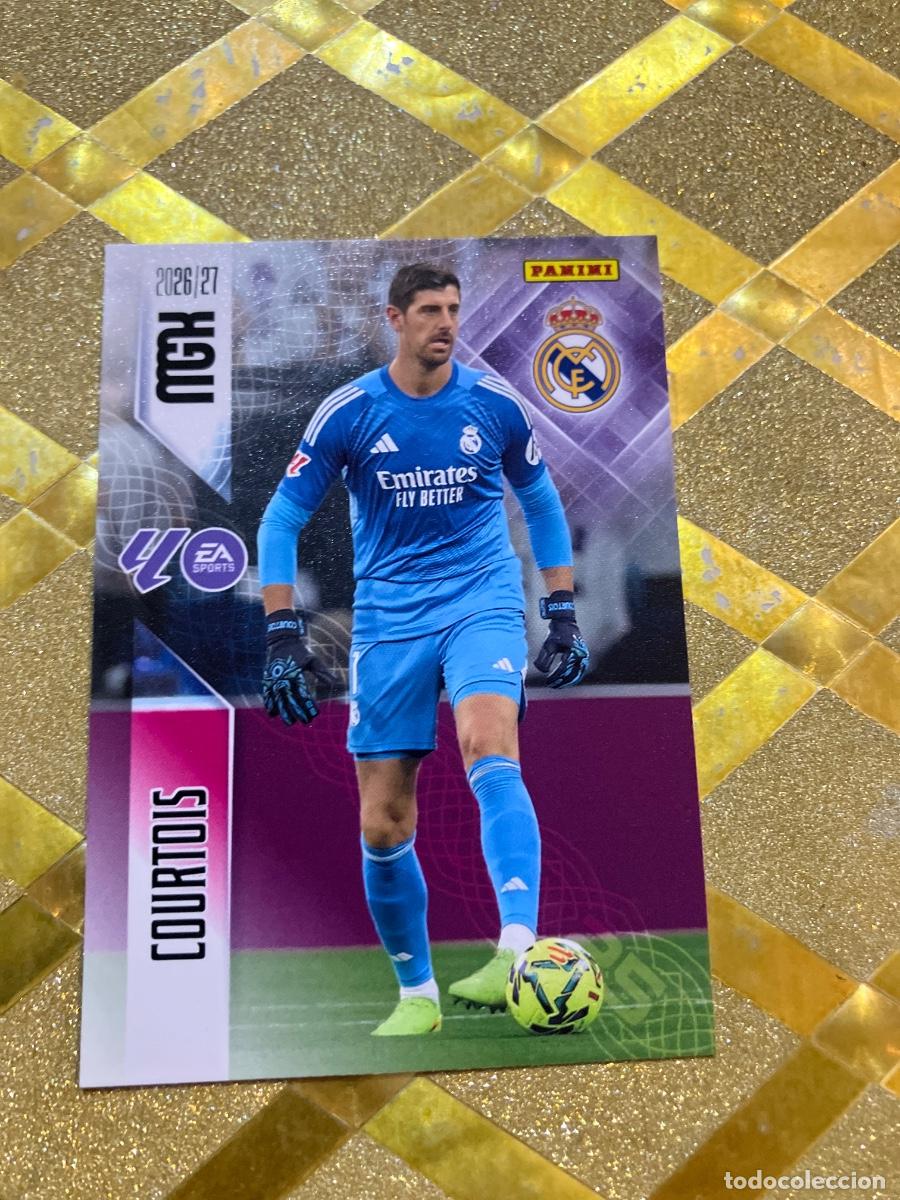 Cromos de f&uacute;tbol: CROMO DE FUTBOL NUMERO 218 COURTOIS REAL MADRID LIGA 2026 2027 MEGACRAKS MGK PANINI !