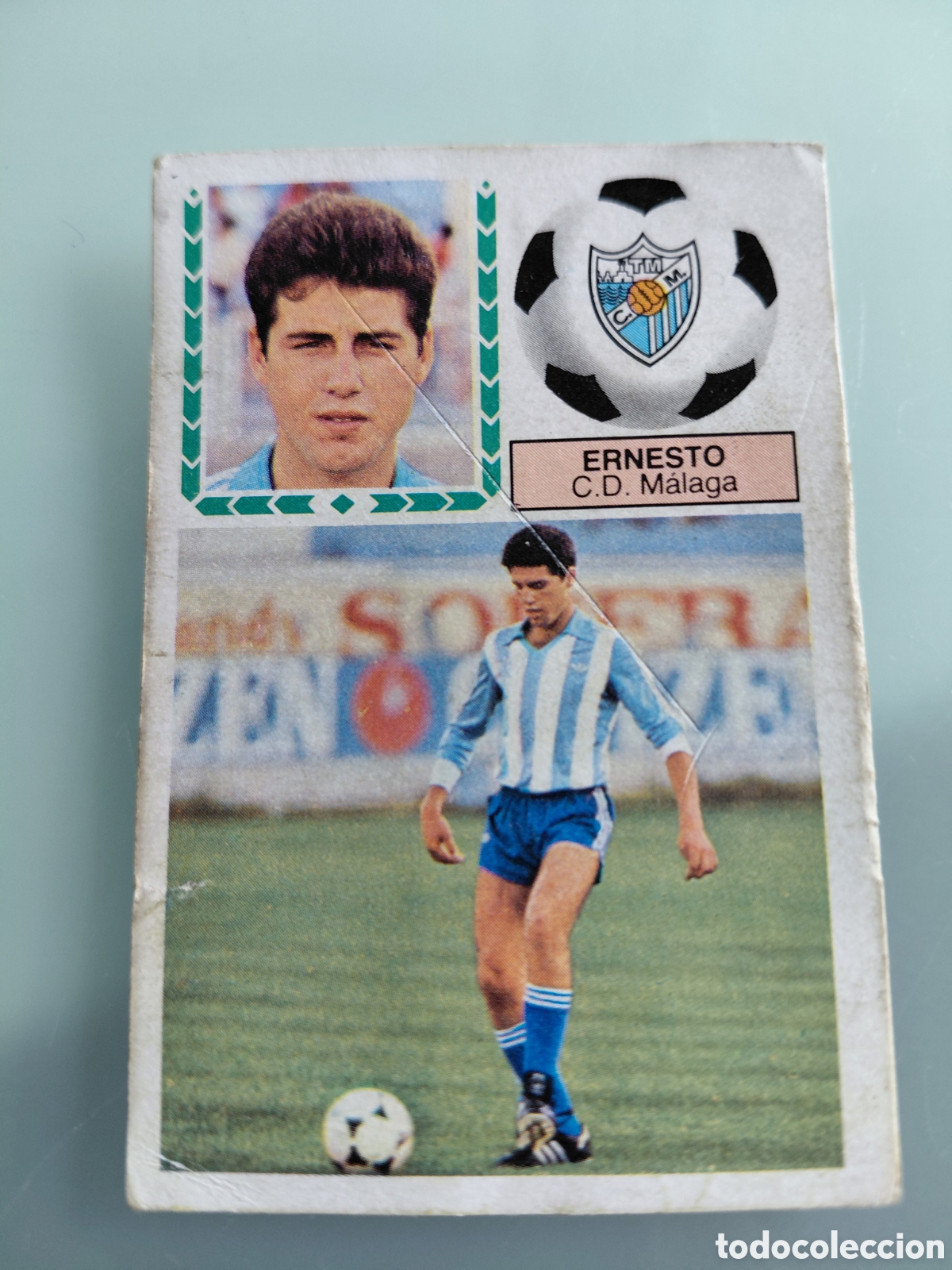 Cromos de f&uacute;tbol: ERNESTO, ULTIMOS FICHAJES 9, C. D. MALAGA LIGA ESTE 83 84. DESPEGADO