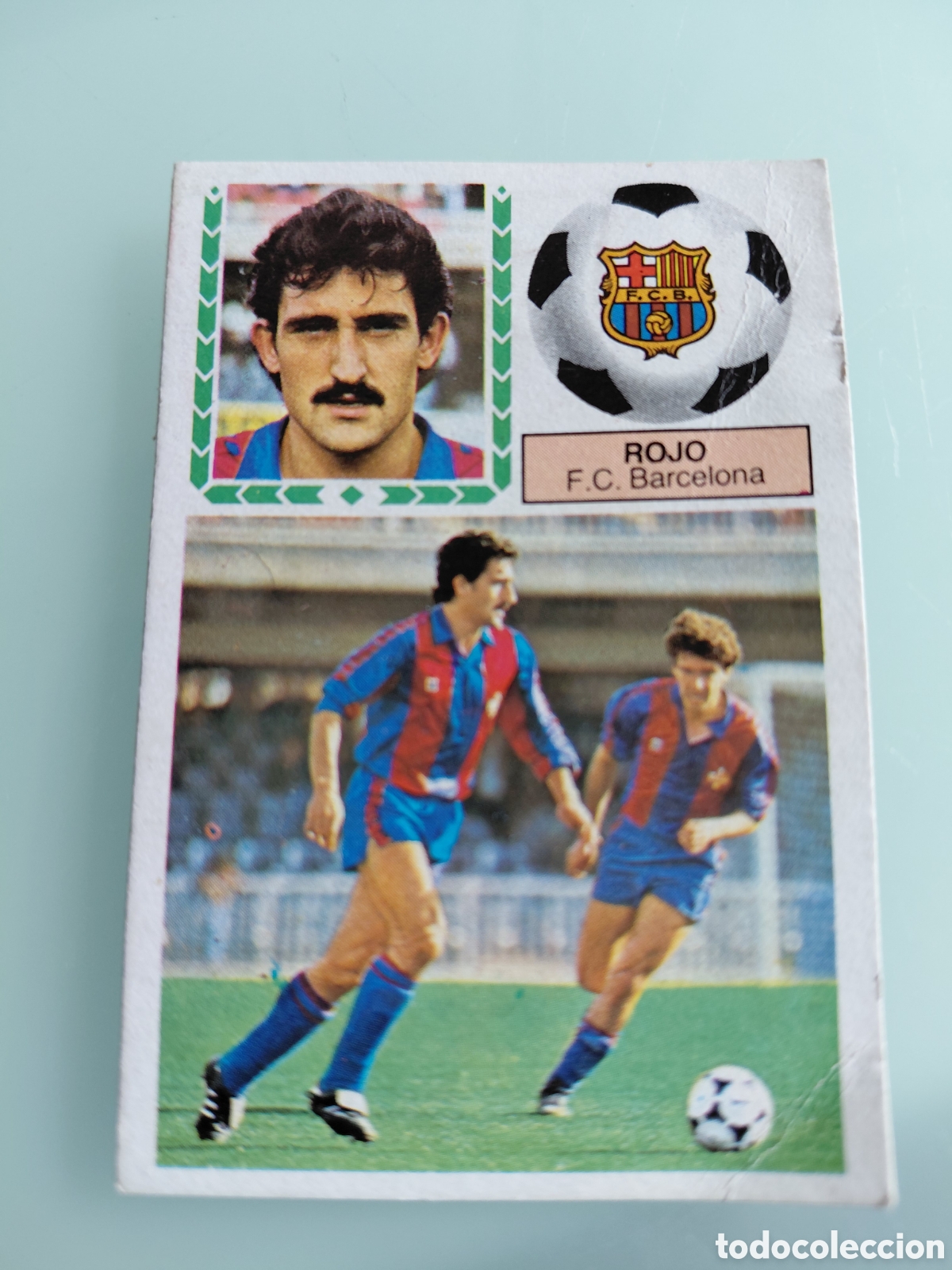 Cromos de f&uacute;tbol: ROJO, ULTIMOS FICHAJES 40, F. C. BARCELONA, LIGA ESTE 83 84, DESPEGADO