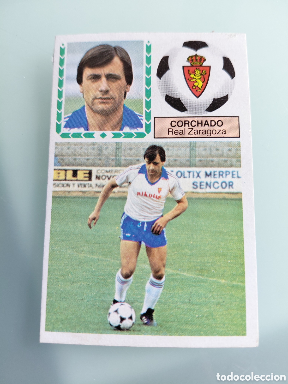 Cromos de f&uacute;tbol: CORCHADO, ULTIMOS FICHAJES 42, R. ZARAGOZA. LIGA ESTE 83 84. DESPEGADO