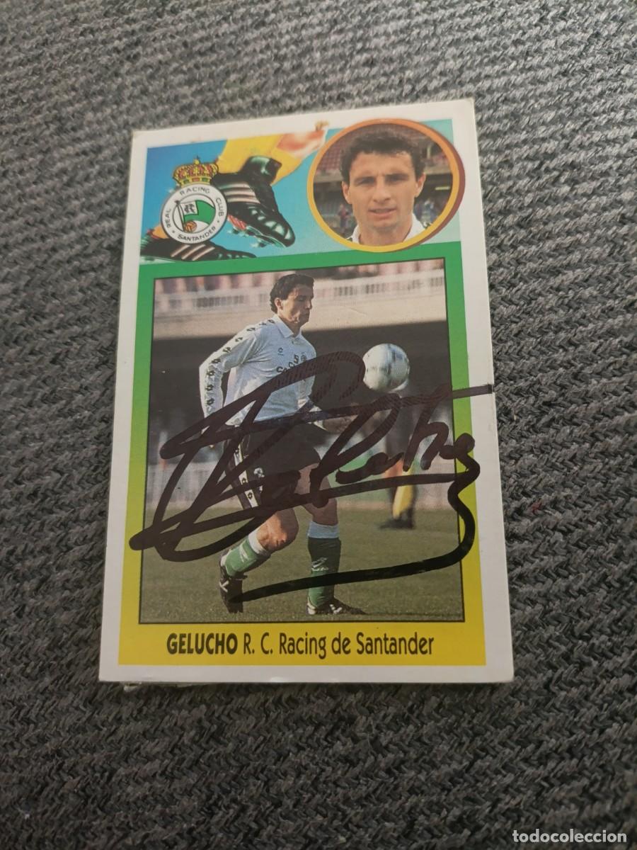 Cromos de f&uacute;tbol: Auto original de Gelucho Racing de Santander
