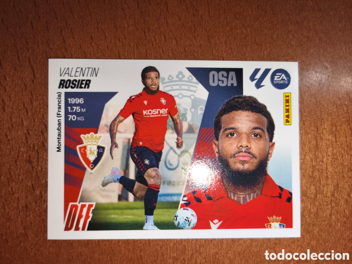 Cromos de f&uacute;tbol: Rosier n&deg;5 liga este 25/26 Osasuna