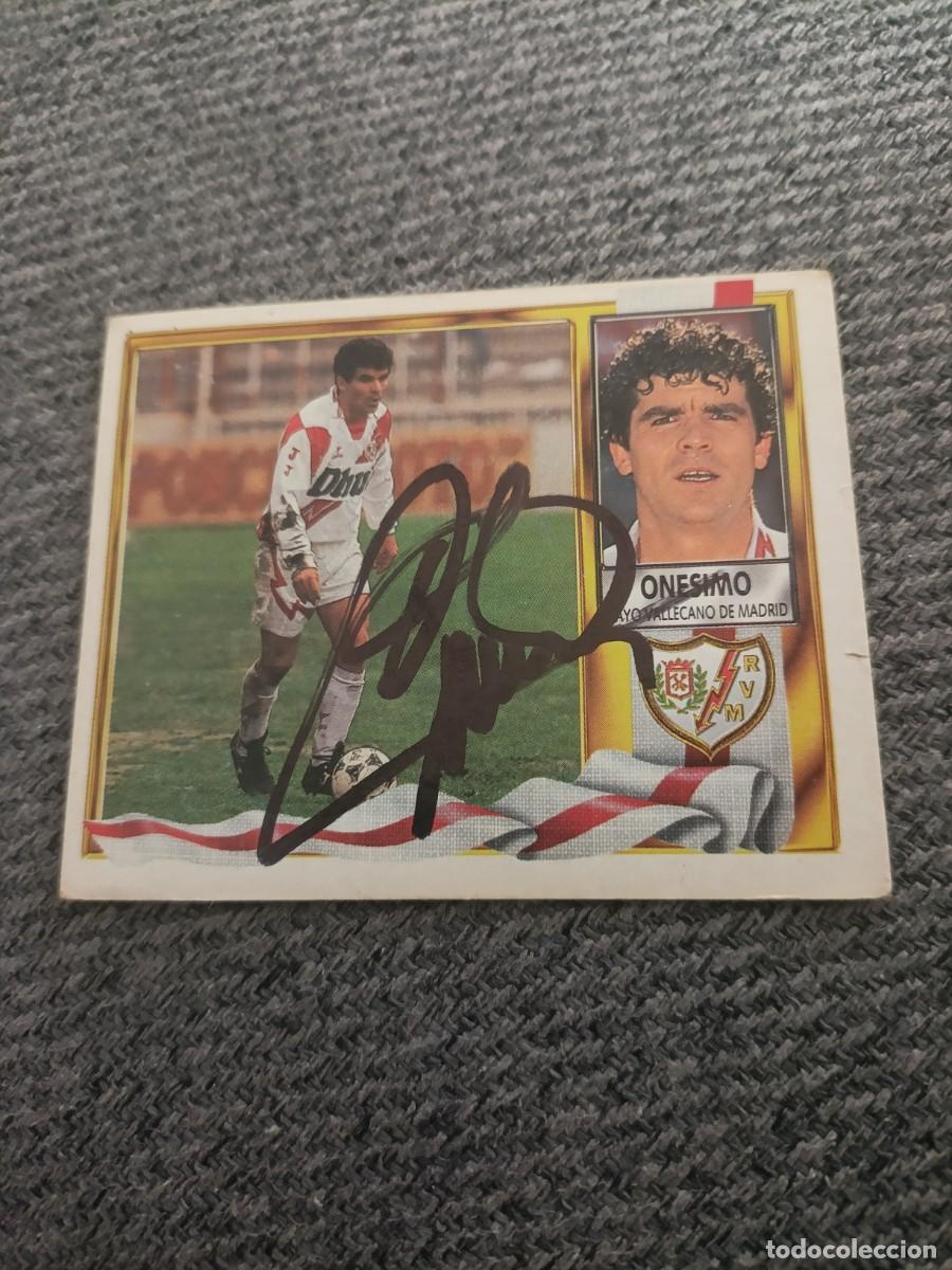 Cromos de f&uacute;tbol: Auto original de Onesimo Rayo Vallecano