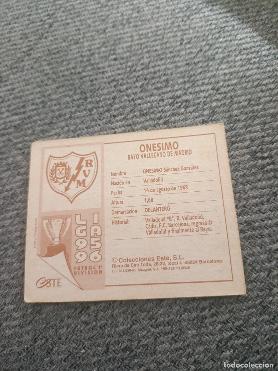 Cromos de f&uacute;tbol: Auto original de Onesimo Rayo Vallecano - Foto 2