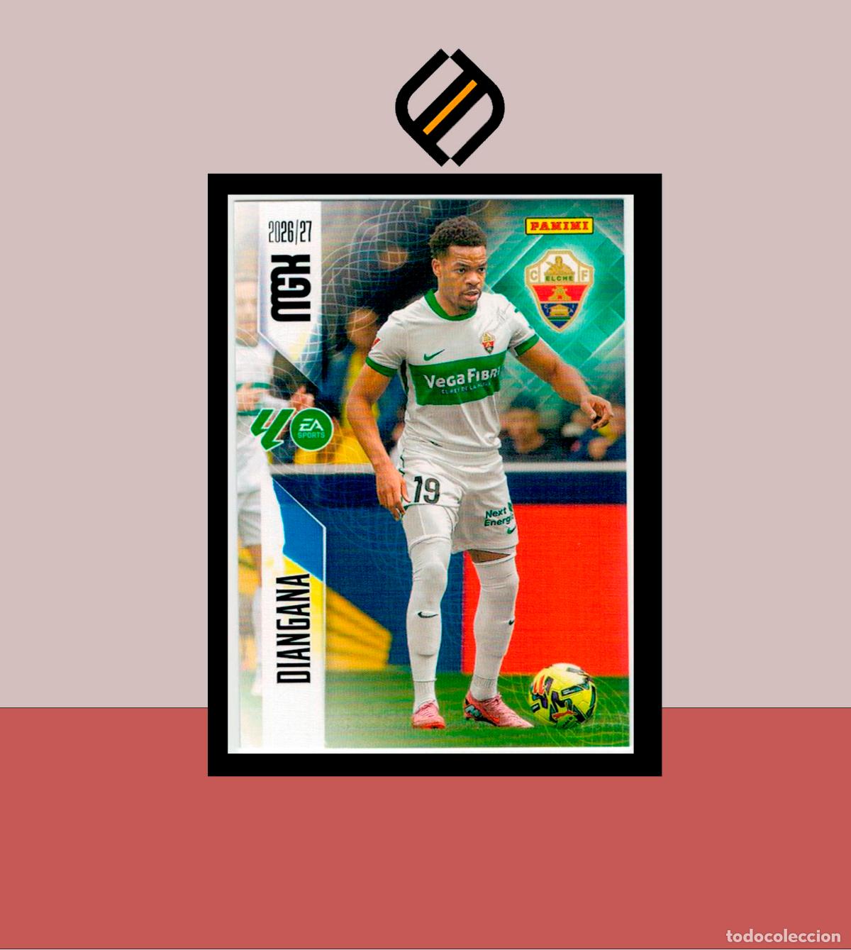 Cromos de f&uacute;tbol: MEGACRACKS 2026 2027 26 27 PANINI N&ordm; 160 DIANGANA COLECCI&Oacute;N ALB&Uacute;M MGK
