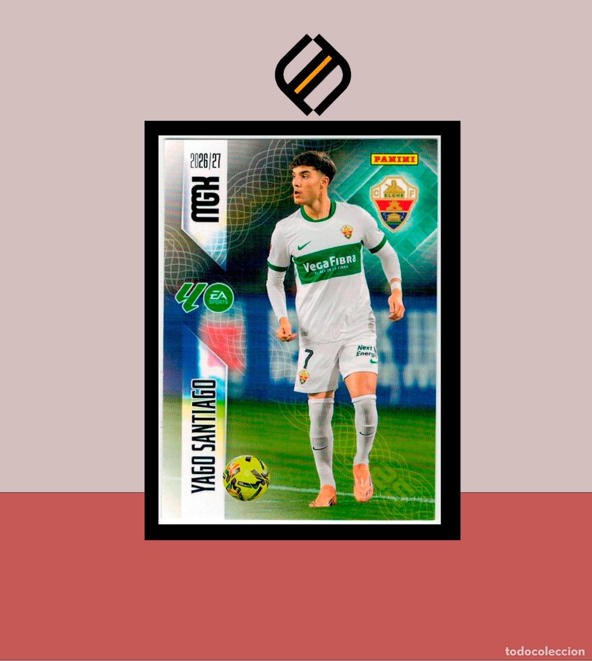 Cromos de f&uacute;tbol: MEGACRACKS 2026 2027 26 27 PANINI N&ordm; 161 YAGO SANTIAGO COLECCI&Oacute;N ALB&Uacute;M MGK