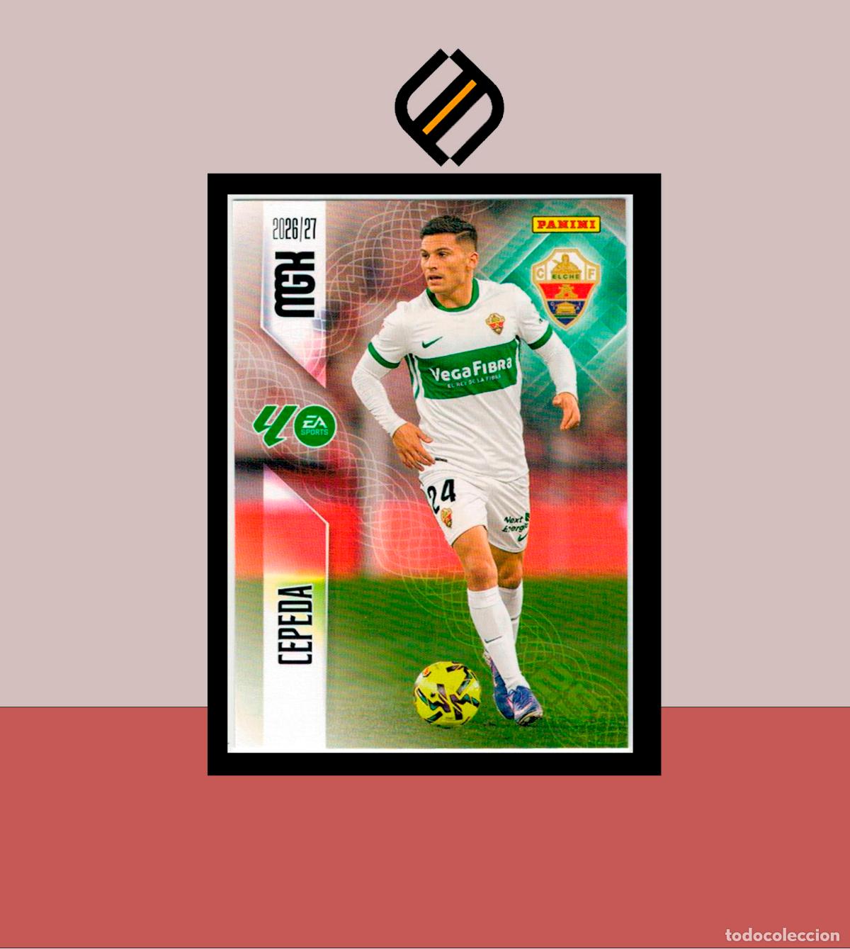 Cromos de f&uacute;tbol: MEGACRACKS 2026 2027 26 27 PANINI N&ordm; 162 CEPEDA COLECCI&Oacute;N ALB&Uacute;M MGK