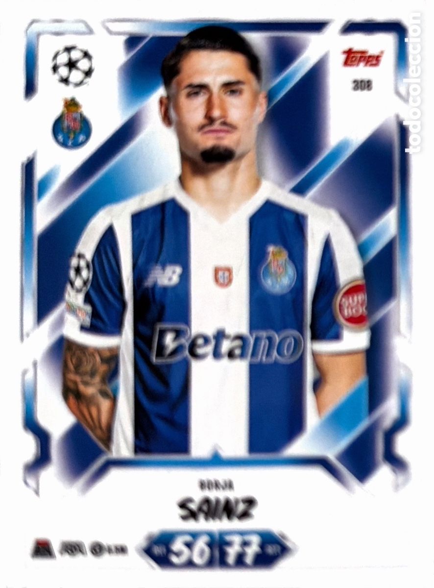 Cromos de f&uacute;tbol: 308 - Borja Sainz (OPORTO) MATCH ATTAX CHAMPIONS LEAGUE 2026/27 (TOPPS)