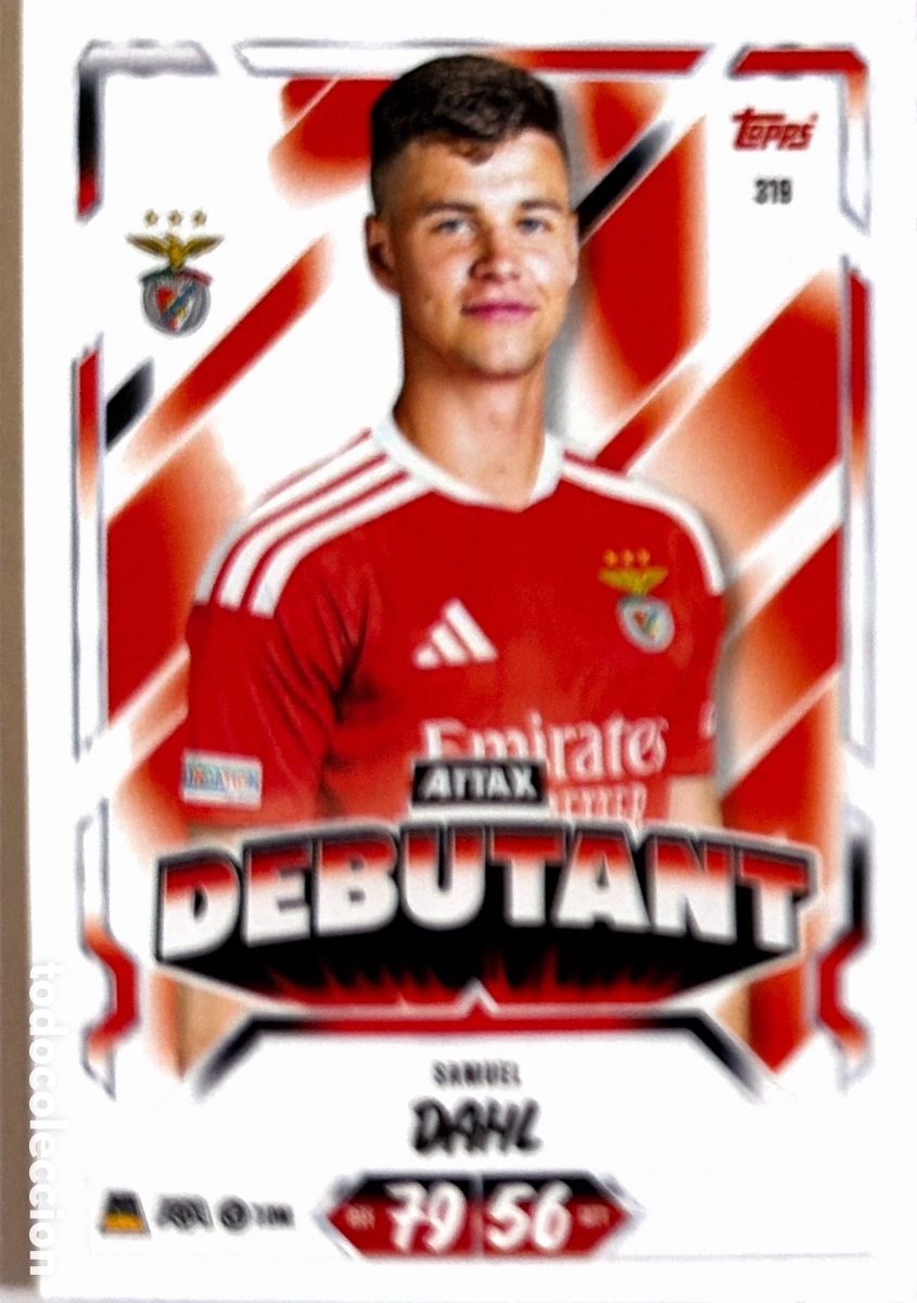 Cromos de f&uacute;tbol: 319 - Samuel Dahl (BENFICA) MATCH ATTAX CHAMPIONS LEAGUE 2026/27 (TOPPS)