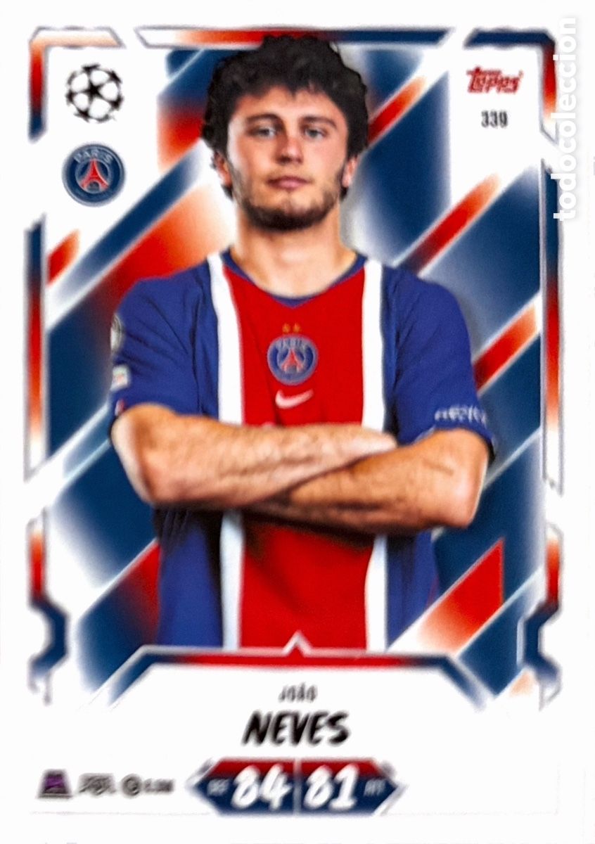 Fu&szlig;ball-Sticker: 339 - Jo&atilde;o Neves (PSG) MATCH ATTAX CHAMPIONS LEAGUE 2026/27 (TOPPS)