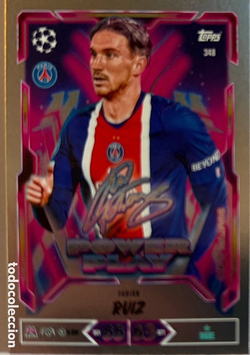 Fu&szlig;ball-Sticker: 348 - Fabi&aacute;n Ruiz -Signature- (PSG) MATCH ATTAX CHAMPIONS LEAGUE 2026/27 (TOPPS)