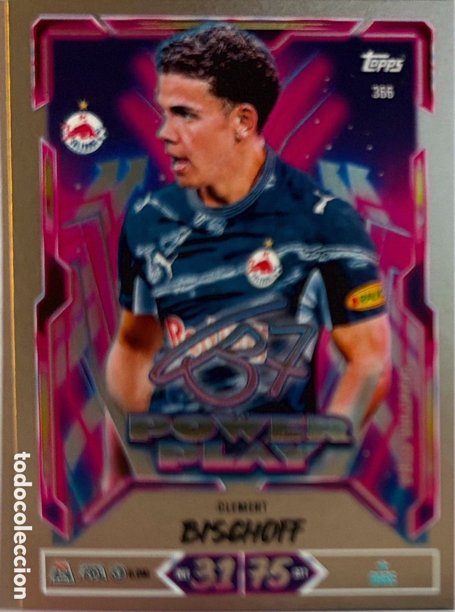 Fu&szlig;ball-Sticker: 366 - Clement Bischoff -Signature- ( Salzburgo) MATCH ATTAX CHAMPIONS LEAGUE 2026/27 (TOPPS)