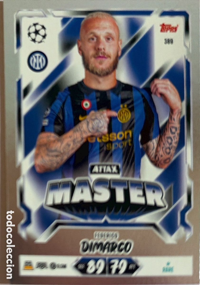 Cartes &agrave; collectionner de Football: 389 - Federico Dimarco (Inter de Mil&aacute;n) MATCH ATTAX CHAMPIONS LEAGUE 2026/27 (TOPPS)