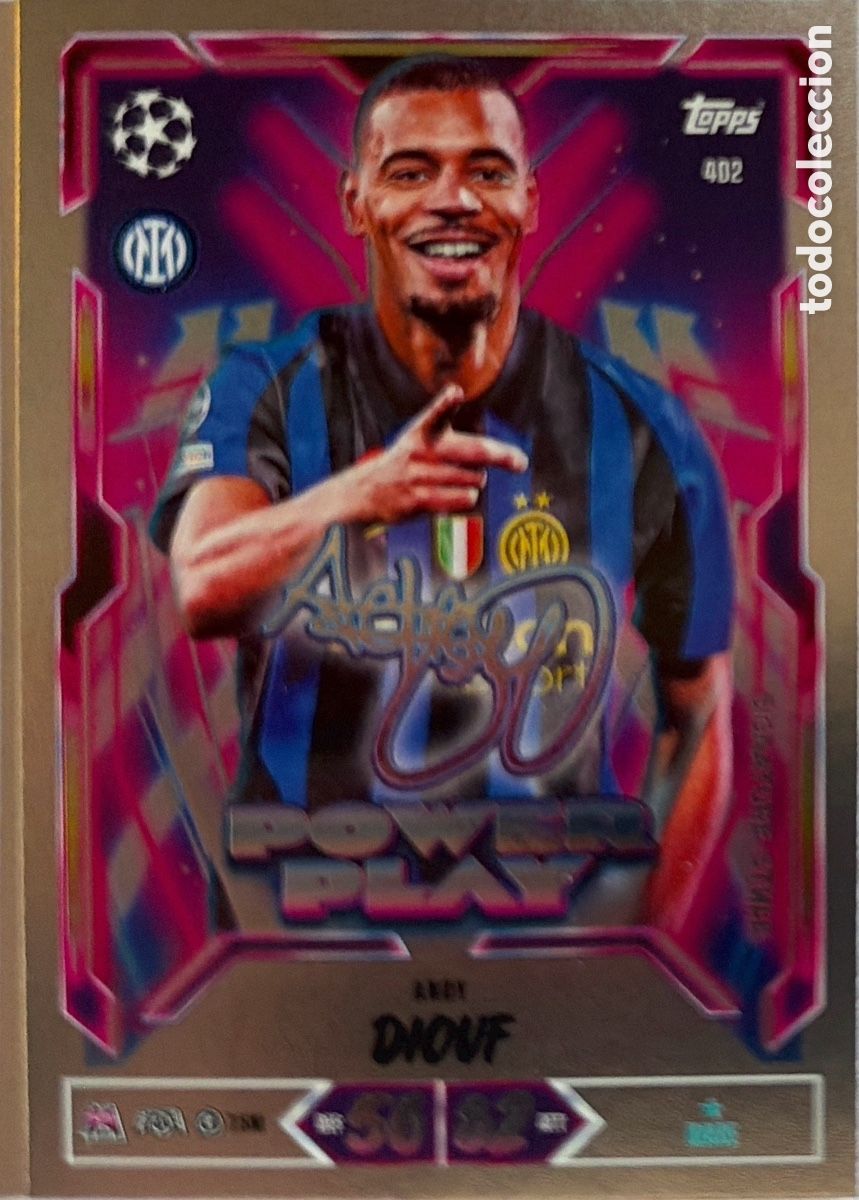Cromos de f&uacute;tbol: 402 - Andy Diouf -Signature - (Inter de Mil&aacute;n) MATCH ATTAX CHAMPIONS LEAGUE 2026/27 (TOPPS)