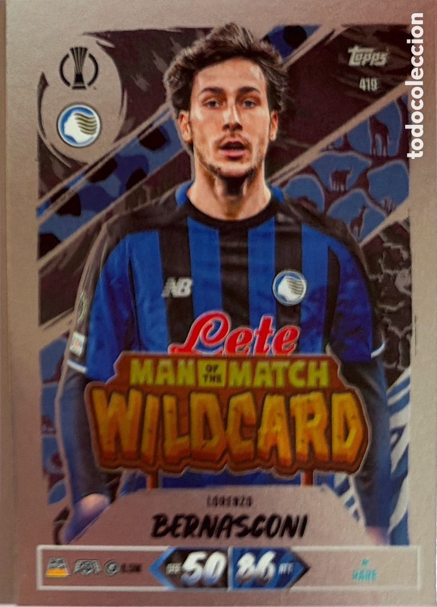 Cromos de f&uacute;tbol: 419 - Lorenzo Bernasconi -MAN OF THE MATCH- (Atalanta) MATCH ATTAX CHAMPIONS LEAGUE 2026/27 (TOPPS)