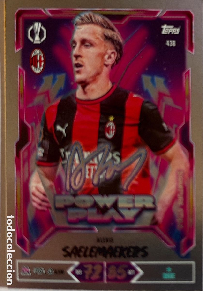 Figurine di Calcio: 438 - Alexis Saelemaekers -Signature- (MILAN) MATCH ATTAX CHAMPIONS LEAGUE 2026/27 (TOPPS)