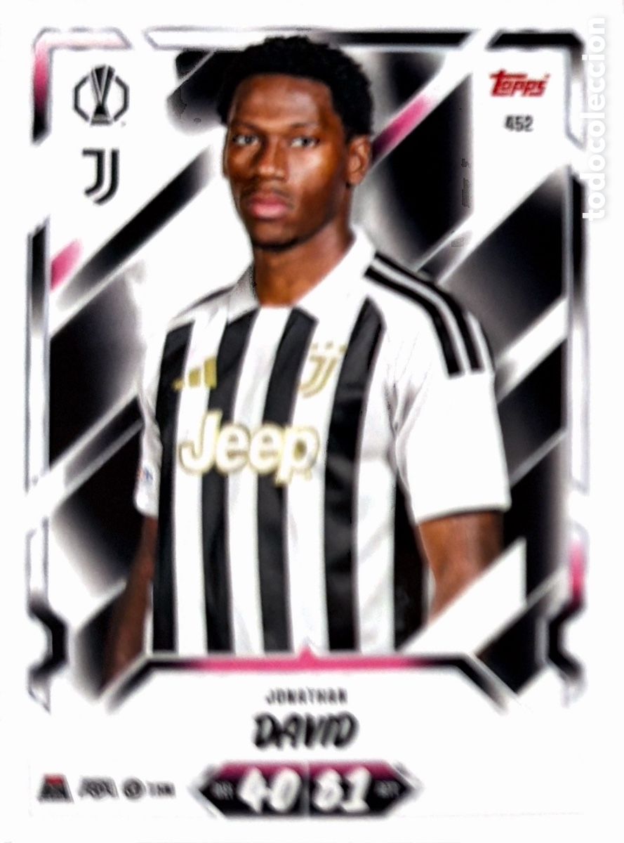 Figurine di Calcio: 452 - Jonathan David (JUVENTUS) MATCH ATTAX CHAMPIONS LEAGUE 2026/27 (TOPPS)