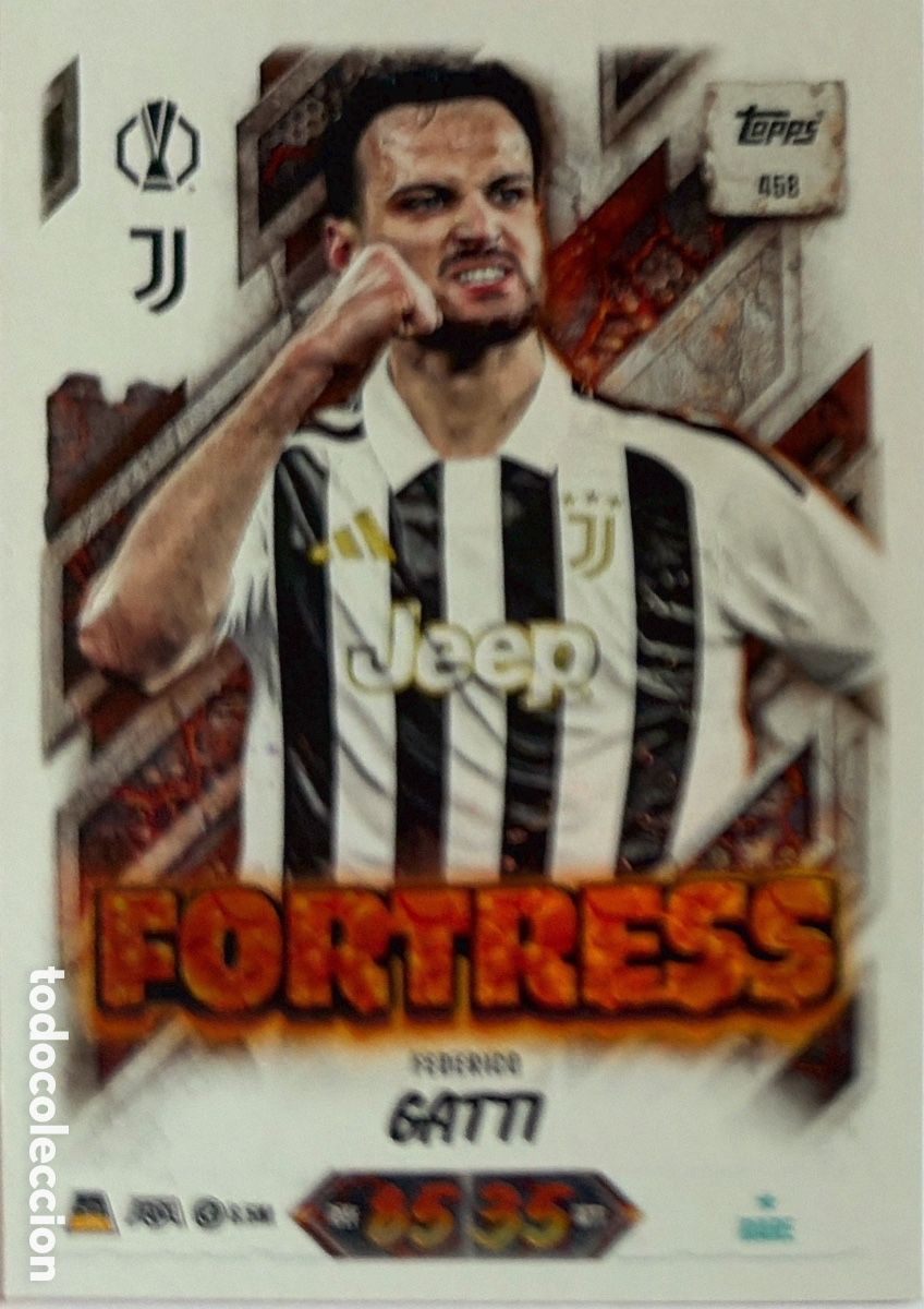 Figurine di Calcio: 458 - Federico Gatti -Fortress- (JUVENTUS) MATCH ATTAX CHAMPIONS LEAGUE 2026/27 (TOPPS)
