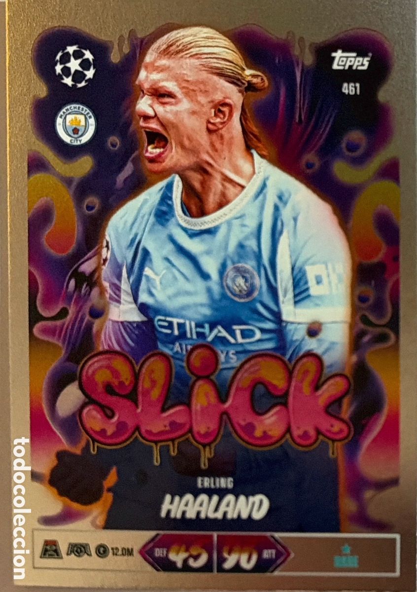 Cromos de Futebol: 461 - Erling Haaland -Slick- (MANCHESTER CITY) MATCH ATTAX CHAMPIONS LEAGUE 2026/27 (TOPPS)