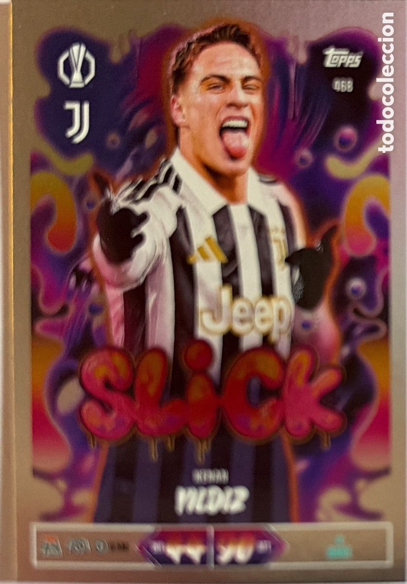 Cromos de Futebol: 468 - Kenan Yıldız -Slick- (JUVENTUS) MATCH ATTAX CHAMPIONS LEAGUE 2026/27 (TOPPS)