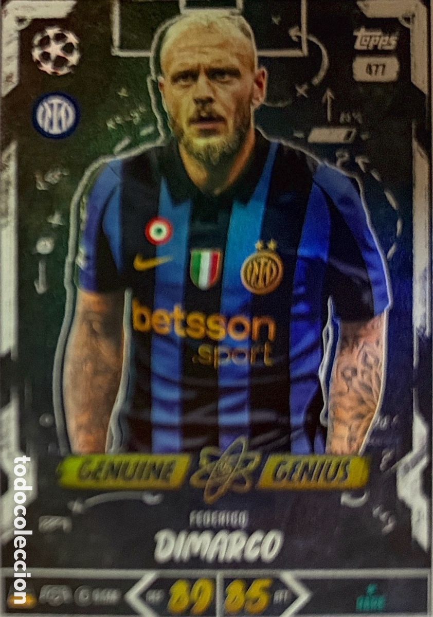 Cromos de f&uacute;tbol: 477 - Federico Dimarco -Slick- (INTER MILAN) MATCH ATTAX CHAMPIONS LEAGUE 2026/27 (TOPPS)