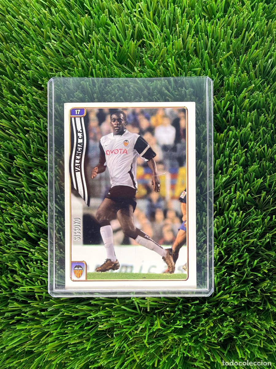 Cromos de f&uacute;tbol: N&ordm; 17E Sissoko Error Valencia CF Mundicromo Fichas de La Liga 04 05