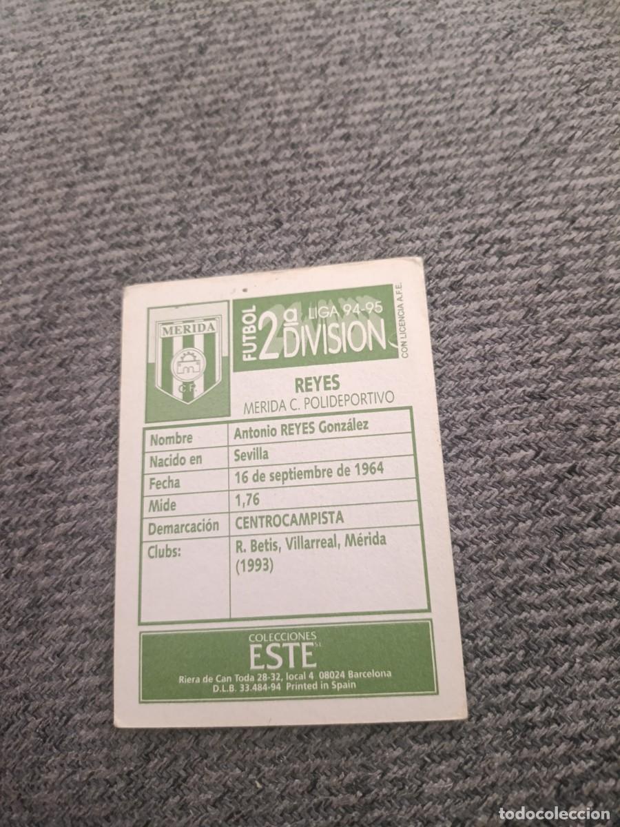Cromos de f&uacute;tbol: Ed.este 94-95 Reyes Merida - Foto 2