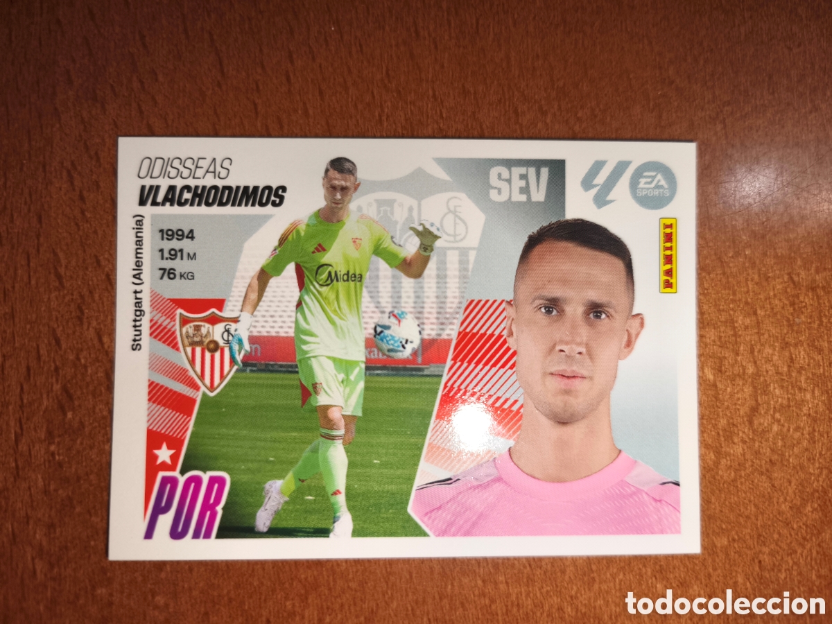 Cromos de f&uacute;tbol: Vlachodimos coloca n&deg;4 Bis liga este 25/26 Sevilla