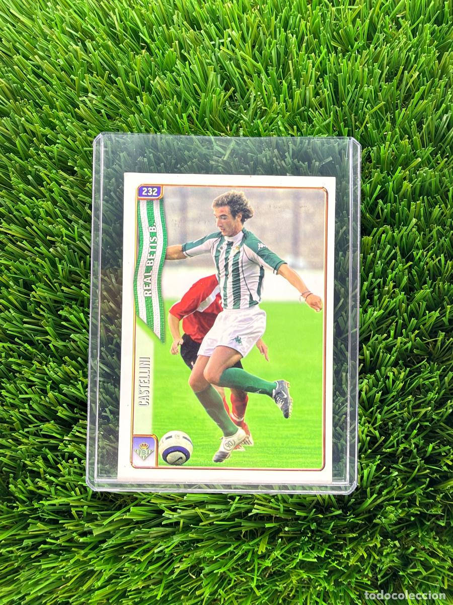 Cromos de f&uacute;tbol: N&ordm; 232 Castellini Real Betis Mundicromo Fichas de La Liga 04 05