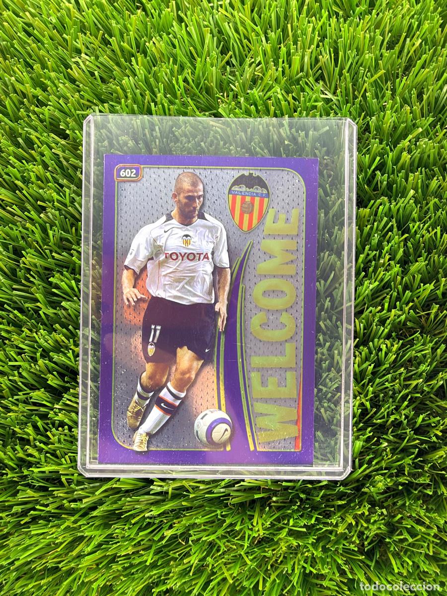Cromos de f&uacute;tbol: N&ordm; 602 Di Vaio Welcome Valencia CF Mundicromo Fichas de La Liga 04 05