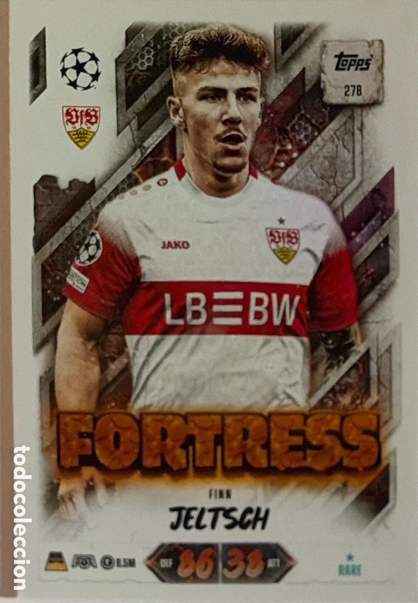 Cromos de f&uacute;tbol: 278 - Finn Jeltsch -Fortress- (Stuttgart) MATCH ATTAX CHAMPIONS LEAGUE 2026/27 (TOPPS)