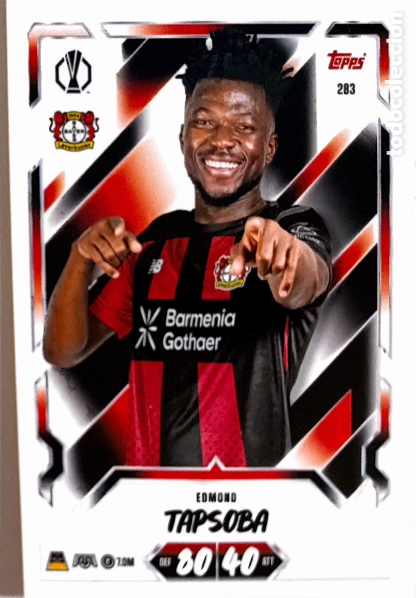 Cromos de f&uacute;tbol: 283 - Edmond Tapsoba (BAYER LEVERKUSEN) MATCH ATTAX CHAMPIONS LEAGUE 2026/27 (TOPPS)