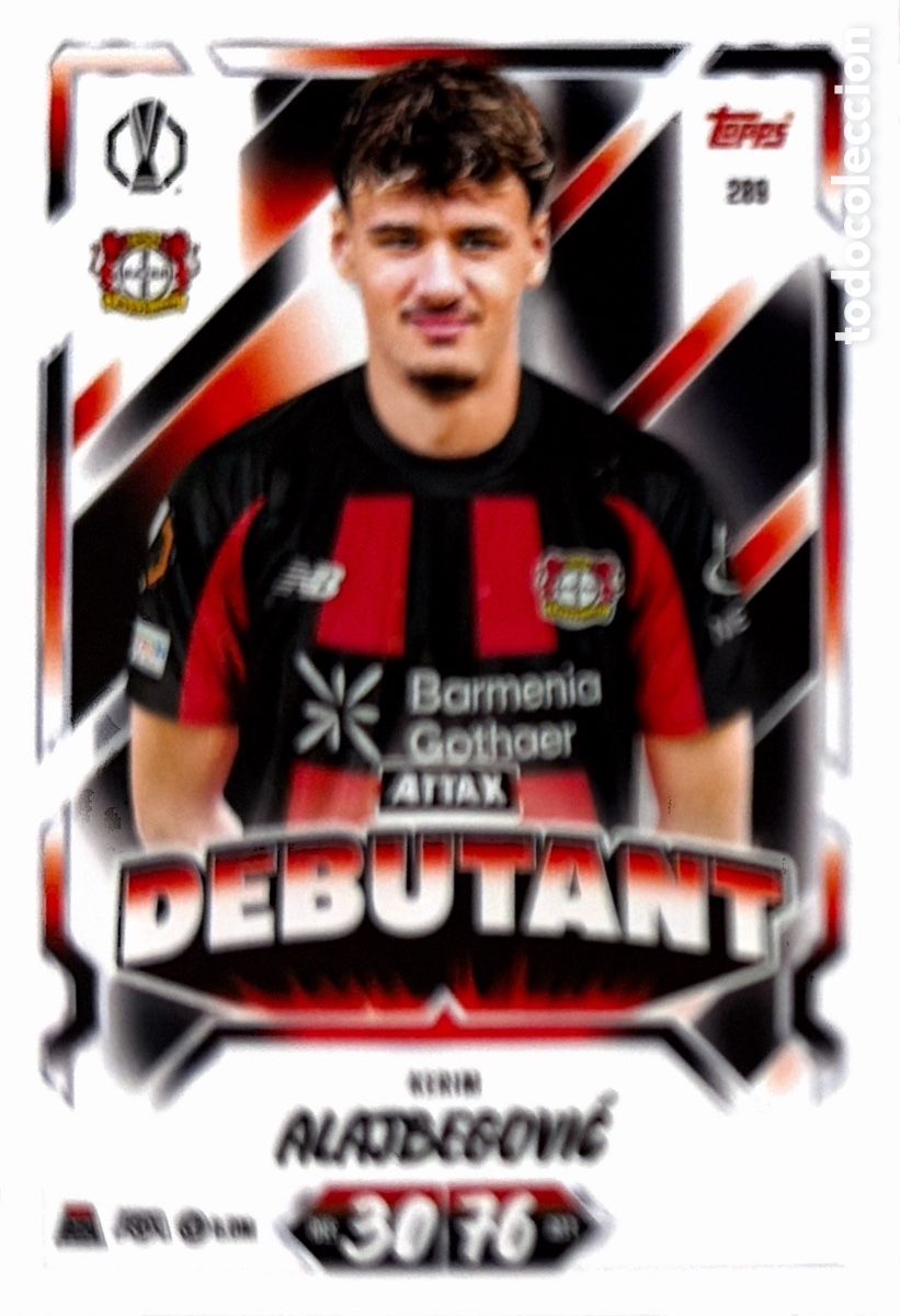 Cromos de f&uacute;tbol: 289 - Kerim Alajbegović (BAYER LEVERKUSEN) MATCH ATTAX CHAMPIONS LEAGUE 2026/27 (TOPPS)