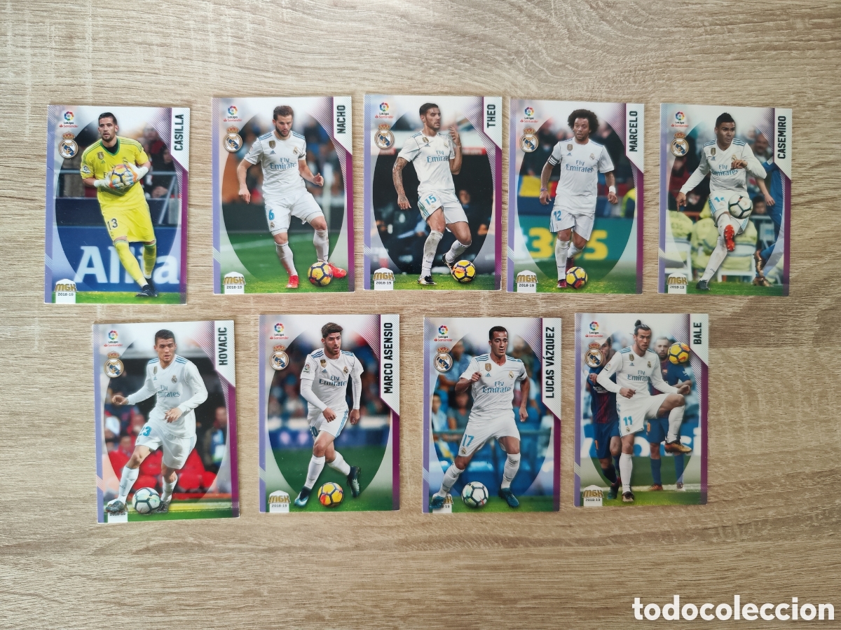 Cromos de f&uacute;tbol: Lote cromos Real Madrid Megacracks 2018-19