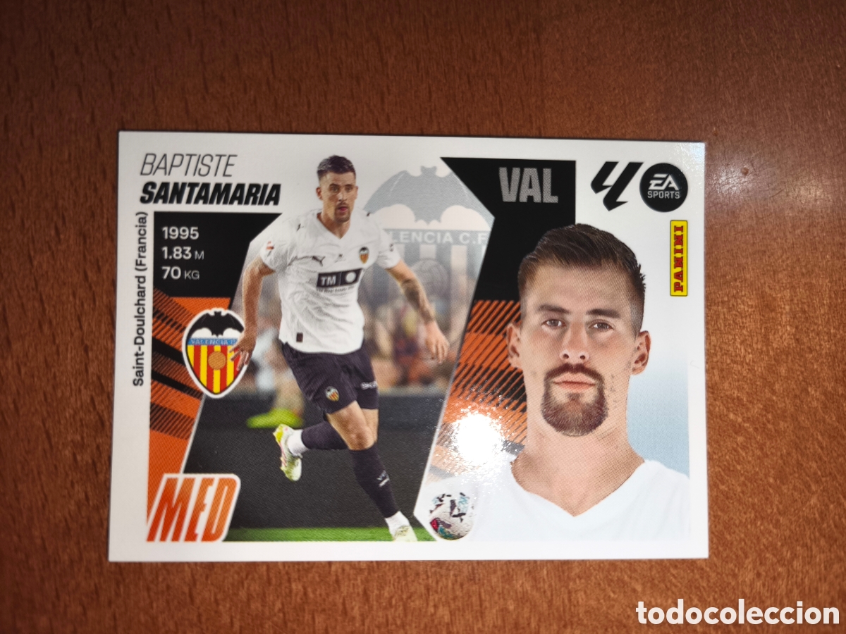 Cromos de f&uacute;tbol: Santamar&iacute;a n&deg;11 liga este 25/26 Valencia