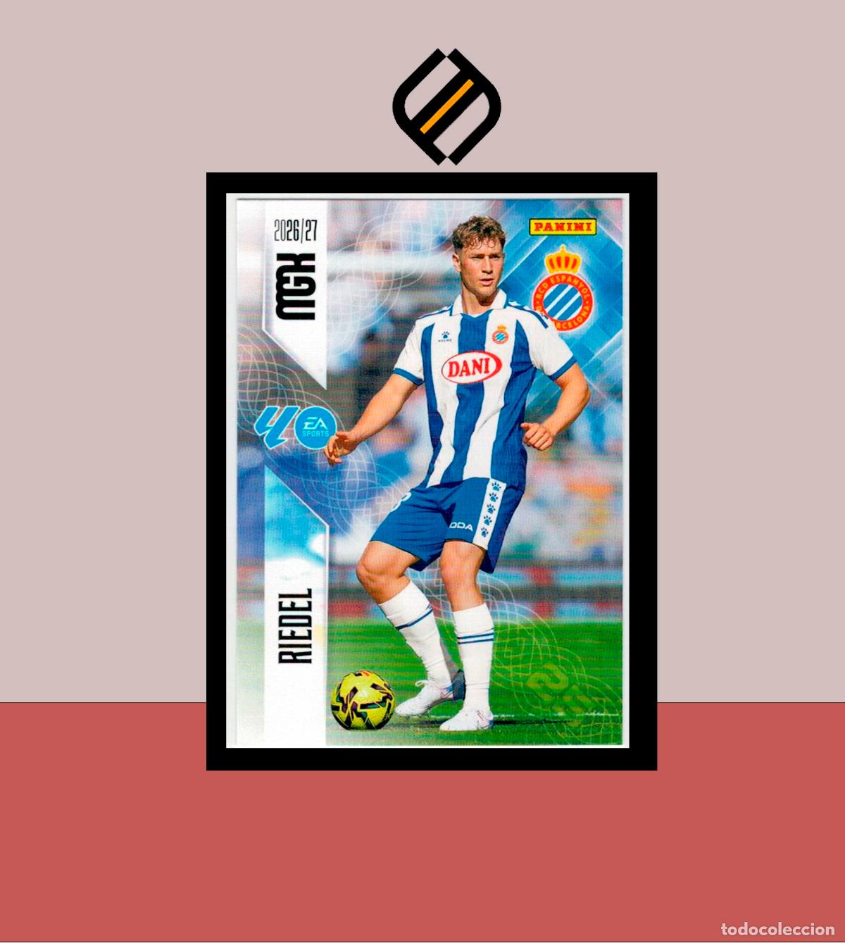 Cromos de f&uacute;tbol: MEGACRACKS 2026 2027 26 27 PANINI N&ordm; 168 RIEDAL ESPANYOL ESPA&Ntilde;OL COLECCI&Oacute;N ALB&Uacute;M MGK