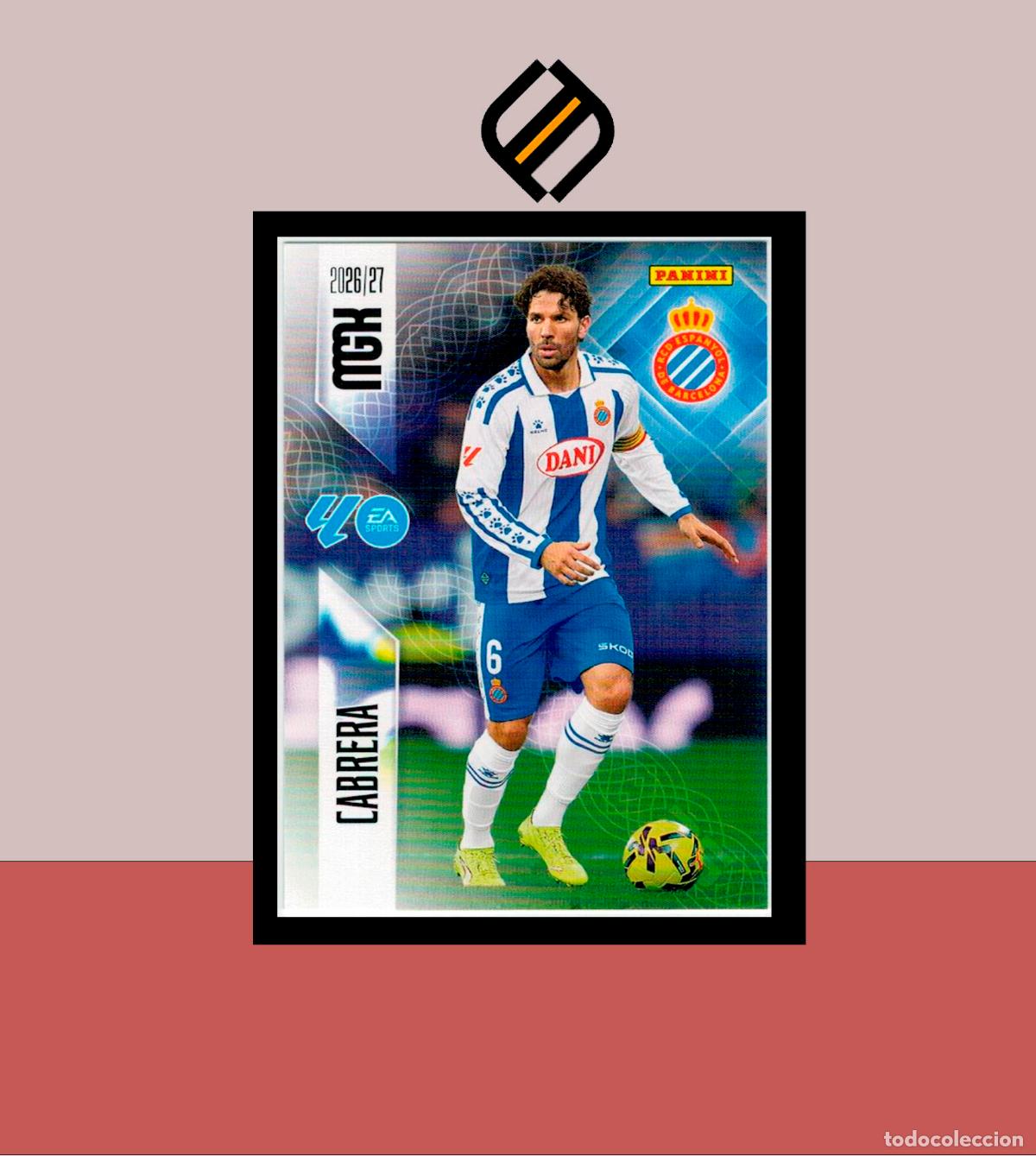 Cromos de f&uacute;tbol: MEGACRACKS 2026 2027 26 27 PANINI N&ordm; 169 CABRERA ESPANYOL ESPA&Ntilde;OL COLECCI&Oacute;N ALB&Uacute;M MGK