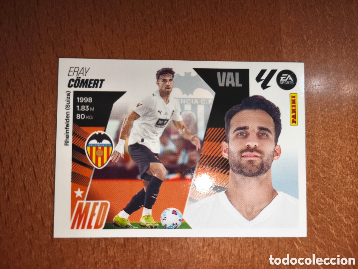 Cromos de f&uacute;tbol: Comert coloca n&deg;12 Bis liga este 25/26 Valencia