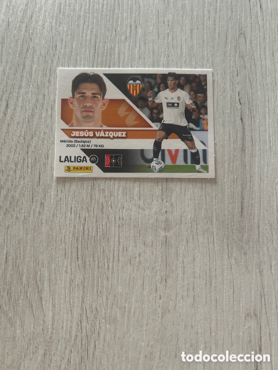 Cromos de f&uacute;tbol: Jes&uacute;s V&aacute;zquez 10 Valencia Liga Este 2026/27 26-27 Panini