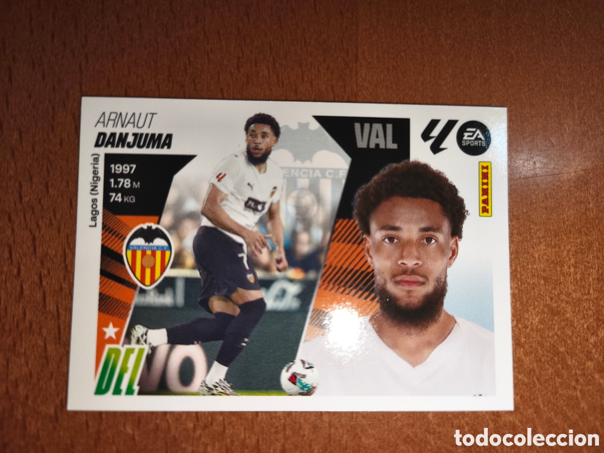 Cromos de f&uacute;tbol: Danjuma coloca n&deg;18 Bis liga este 25/26 Valencia