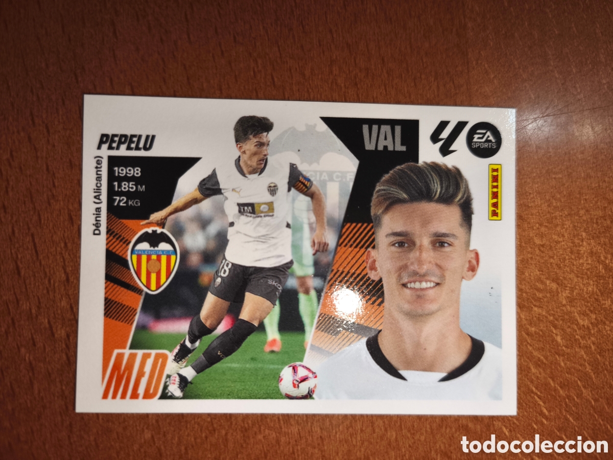 Cromos de f&uacute;tbol: Pepelu n&deg;13 liga este 25/26 Valencia